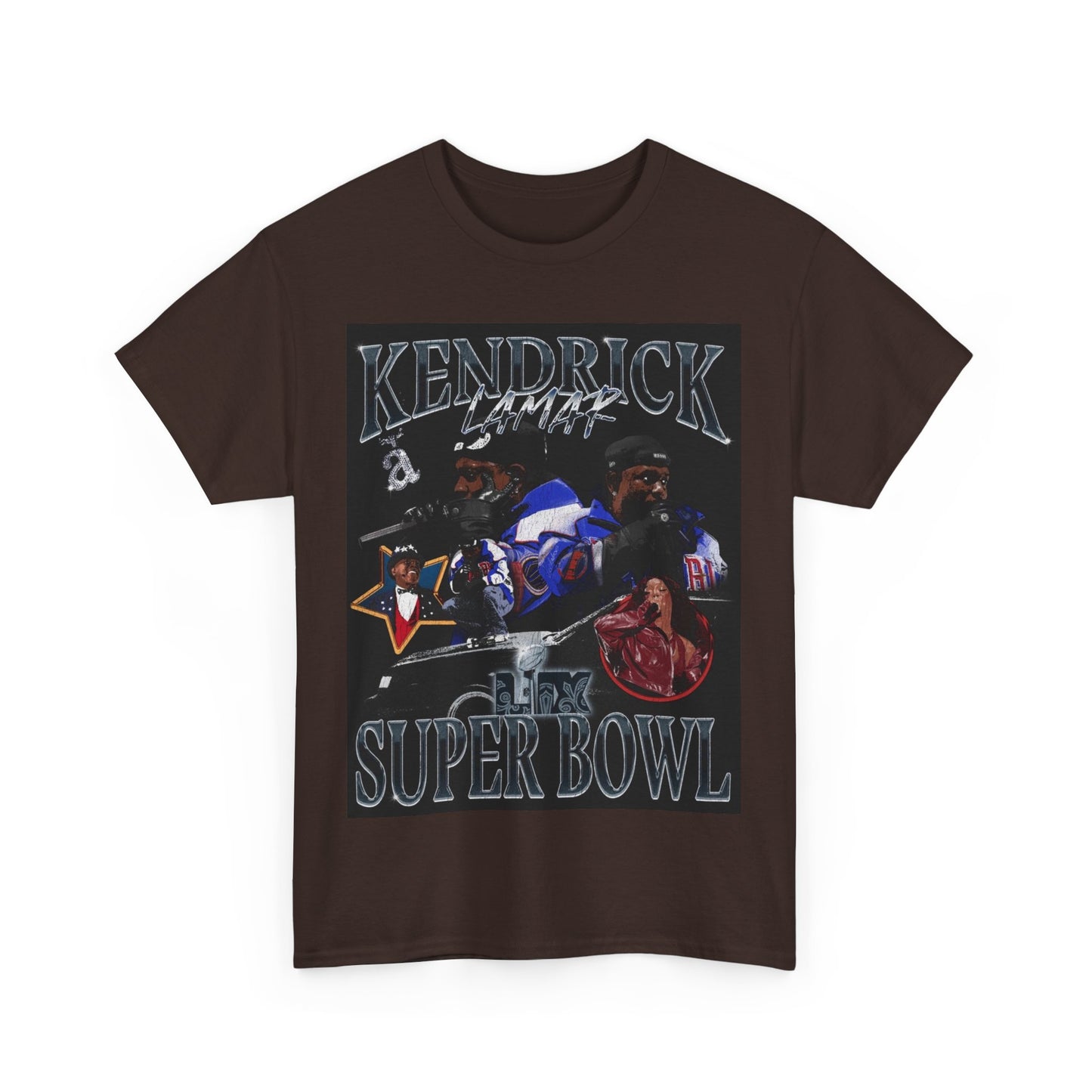 Kendrick Lamar & SZA Super Bowl Halftime Show T-Shirt – A Tribute to an Iconic Performance