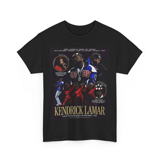 Kendrick Lamar & SZA Super Bowl Halftime Show T-Shirt – A Tribute to an Iconic Performance